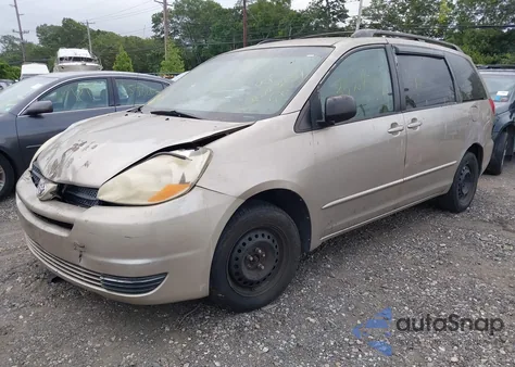 2004 Toyota Sienna Le из США, поврежденный, VIN 5TDZA23C94S018599